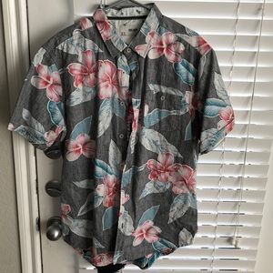 Button down shirt flower print